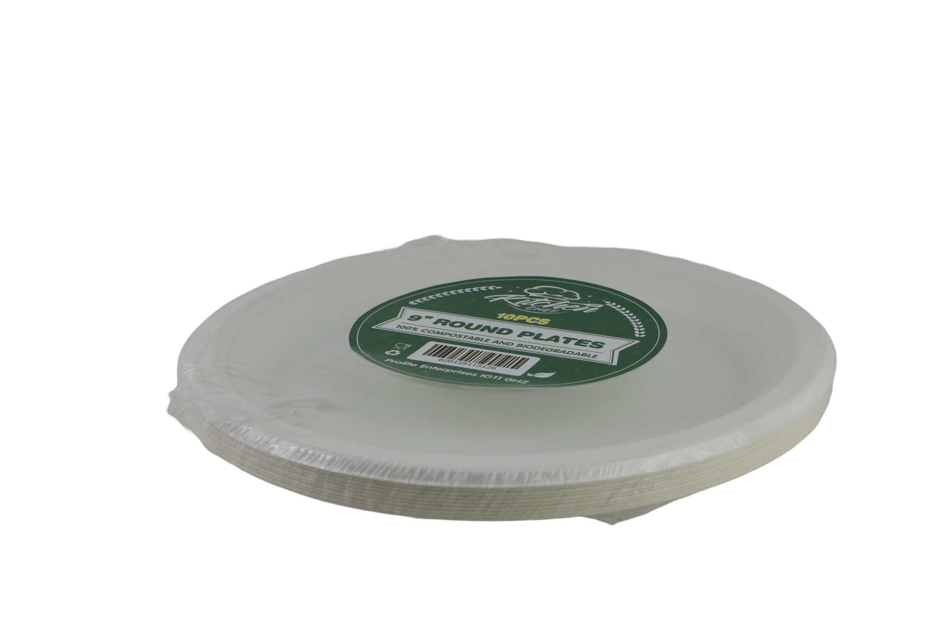 Eco-Friendly 9-Inch Compostable Bagasse Plates – Pack of 10