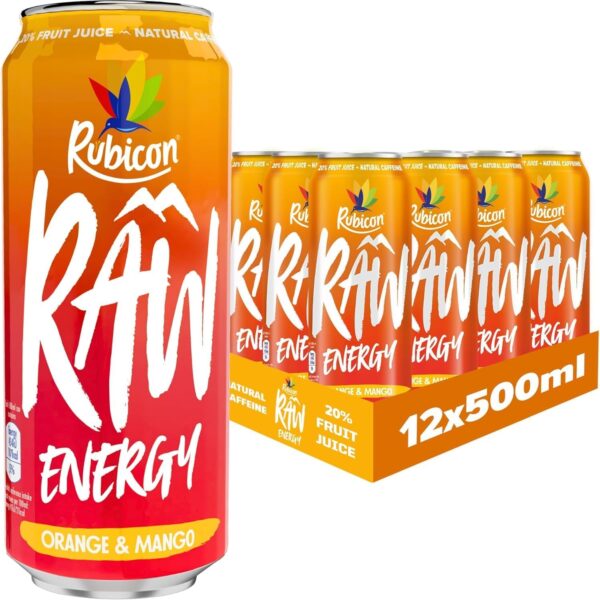 Rubicon 500 X 12 Pack Orange & Mango 500ml Energy Drink