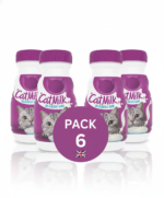 Lactose-free cat milk treat 200ml pack of 6 for kittens 6 weeks+ UK